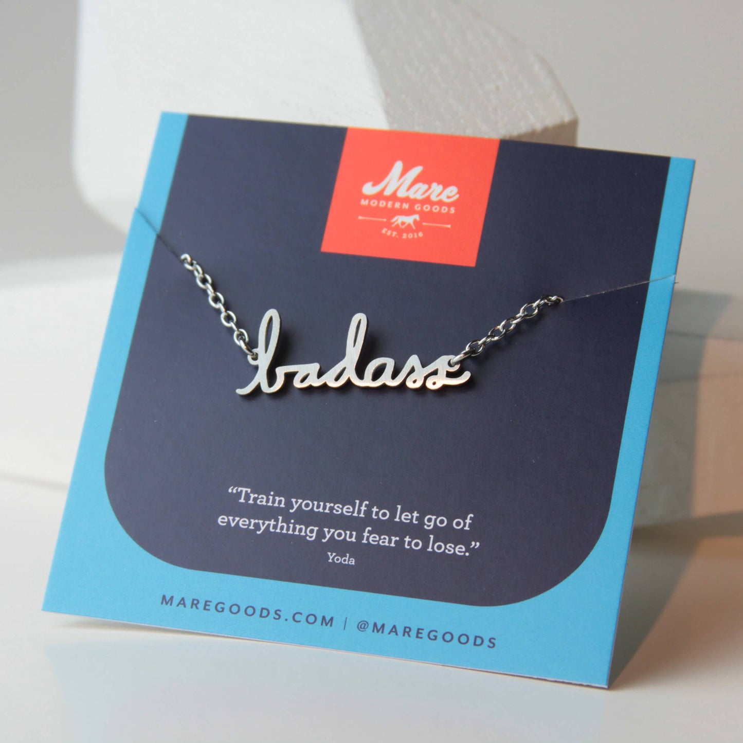 Badass Pendant Necklace Silver