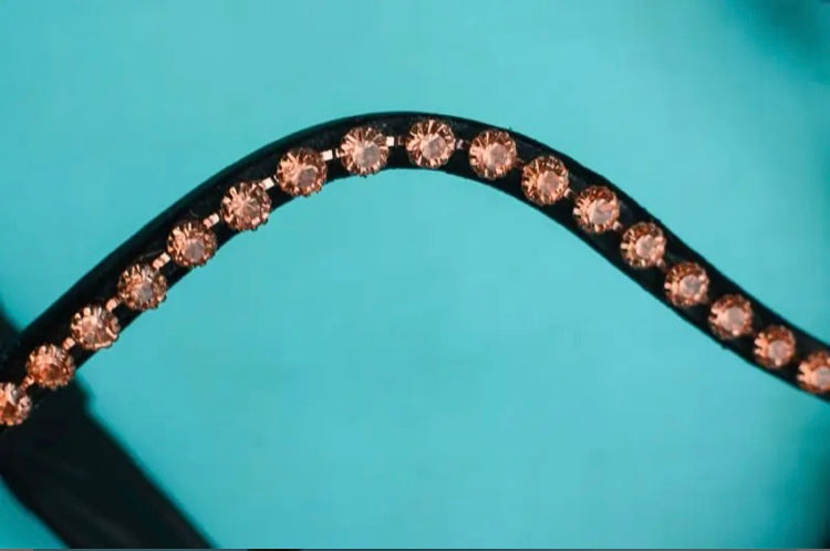 Rose Gold Dressage Bridle