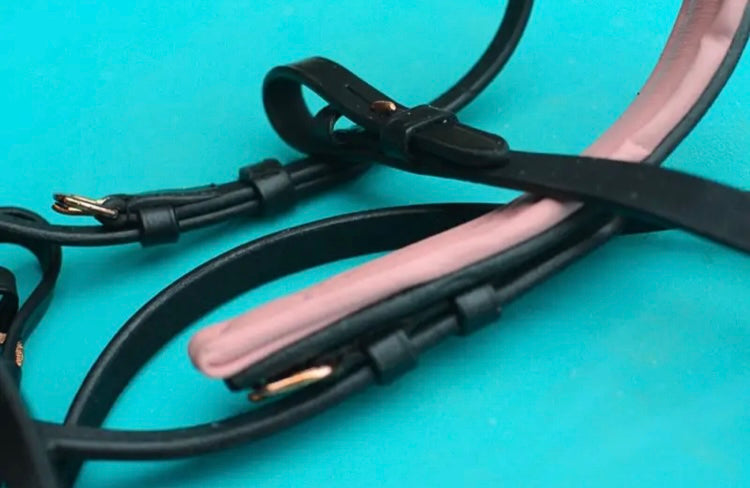 Rose Gold Dressage Bridle