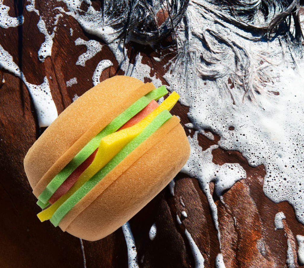 Burger Bath Sponge