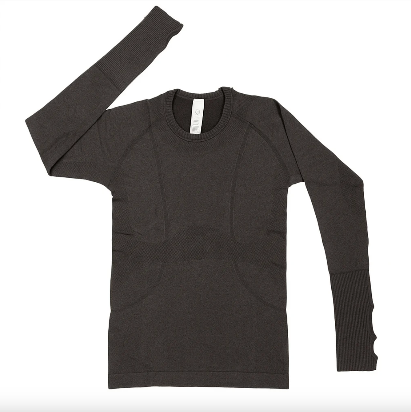 Equitation Seamless Shirt - Graphite Long Sleeve