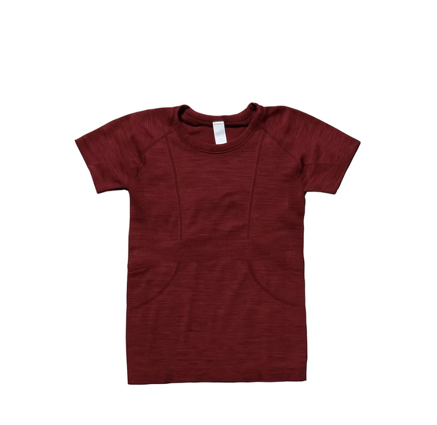 Equitation Seamless Shirt - Burgundy