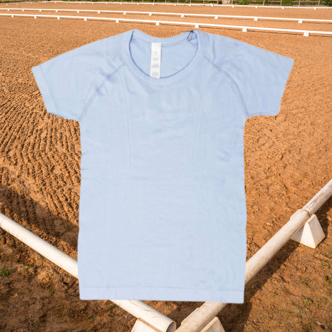 Equitation Seamless Shirt - Sky Blue