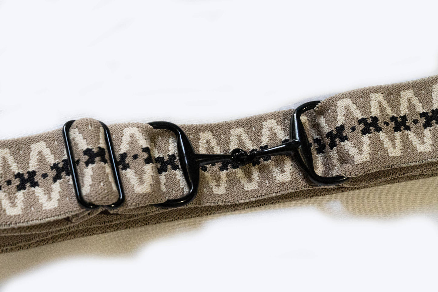 Ellany Elastic Belt - Harlow 1.5" Black Snaffle