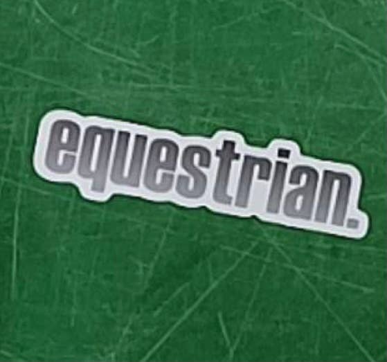 Equestrian Waterproof horse sticker