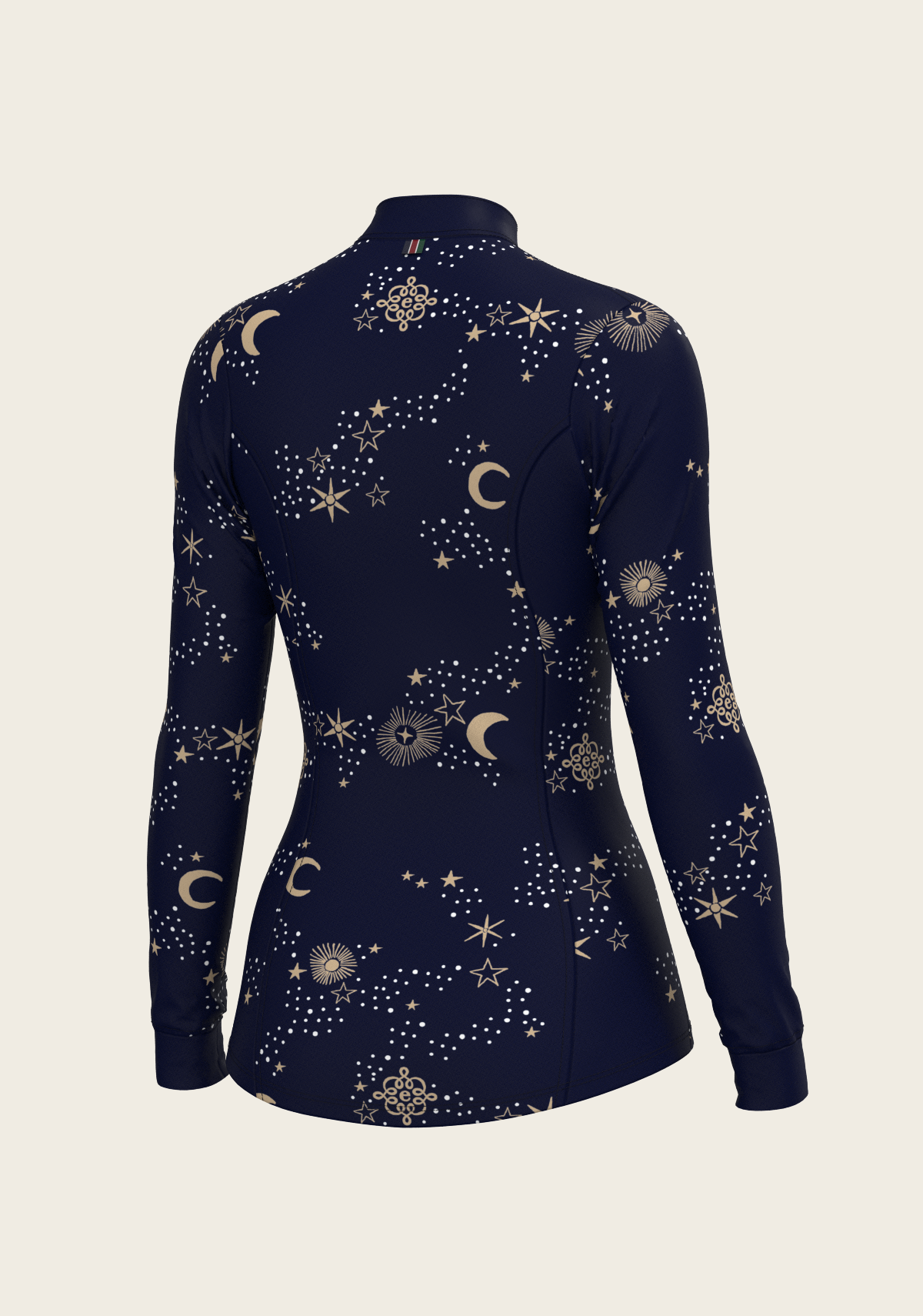 Stars on Navy Quarter Zip Sun Shirt