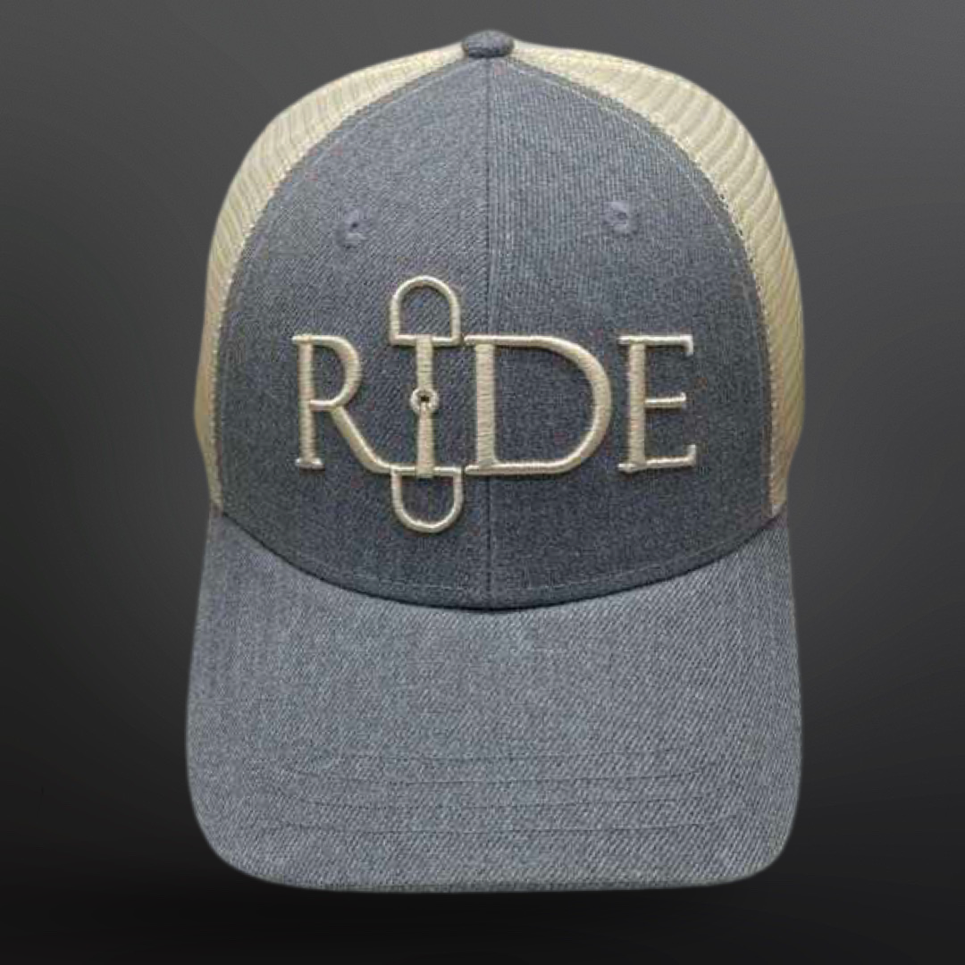 RiDE Equestrian Snaffle Bit Cap - Cream Grey