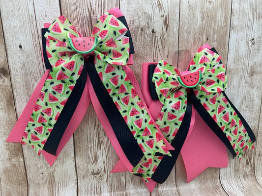 Horse Show Bows - Summer Watermelon Seed