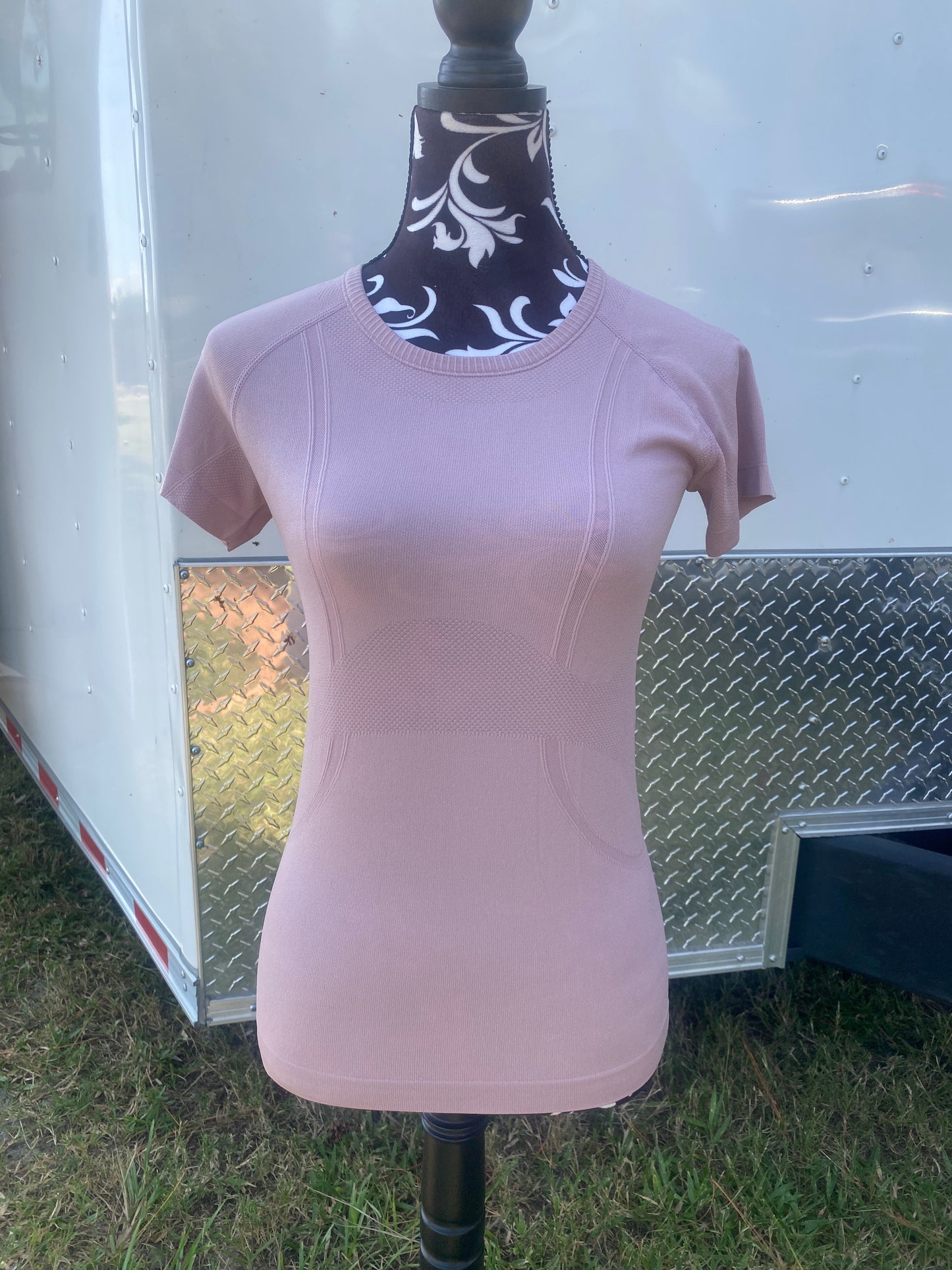 Equitation Tech Shirt - Dusty Pink