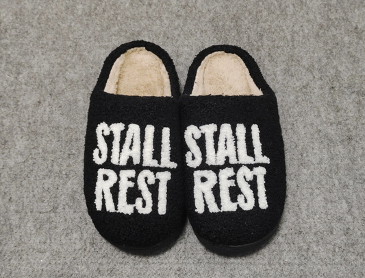 Stall Rest Slippers - BLACK
