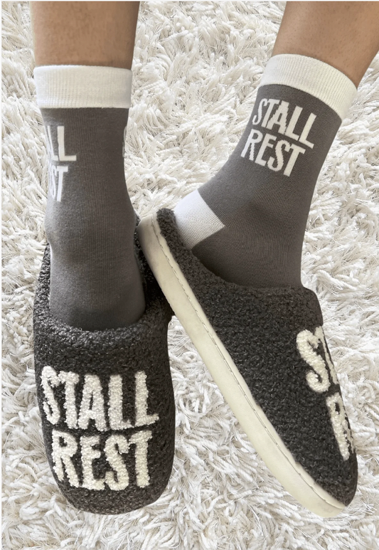 Stall Rest Slippers - GRAY