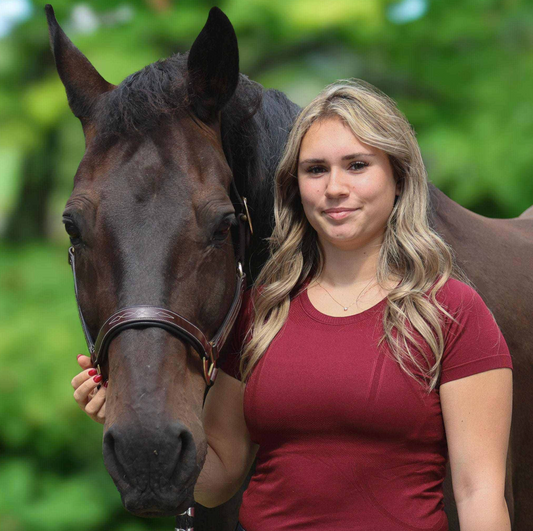 Equitation Seamless Shirt - Burgundy