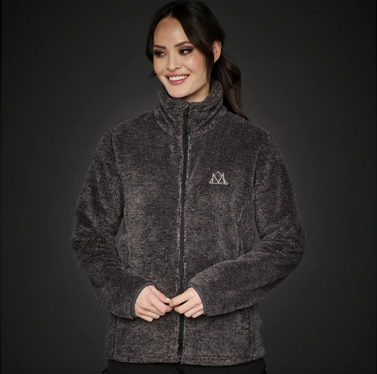 Mountain Horse Fuzzy Fleece Top - Grey