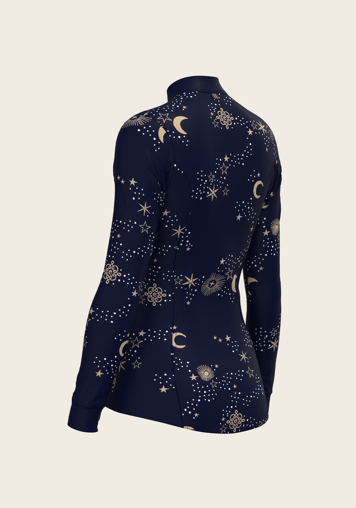 Stars on Navy Quarter Zip Sun Shirt