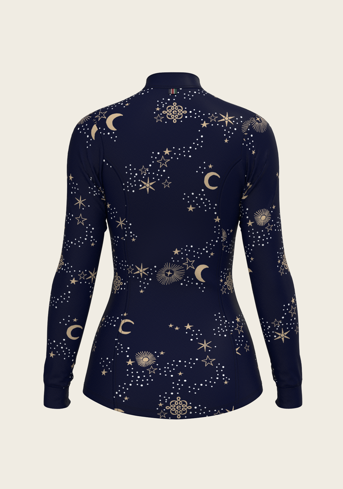 Stars on Navy Quarter Zip Sun Shirt