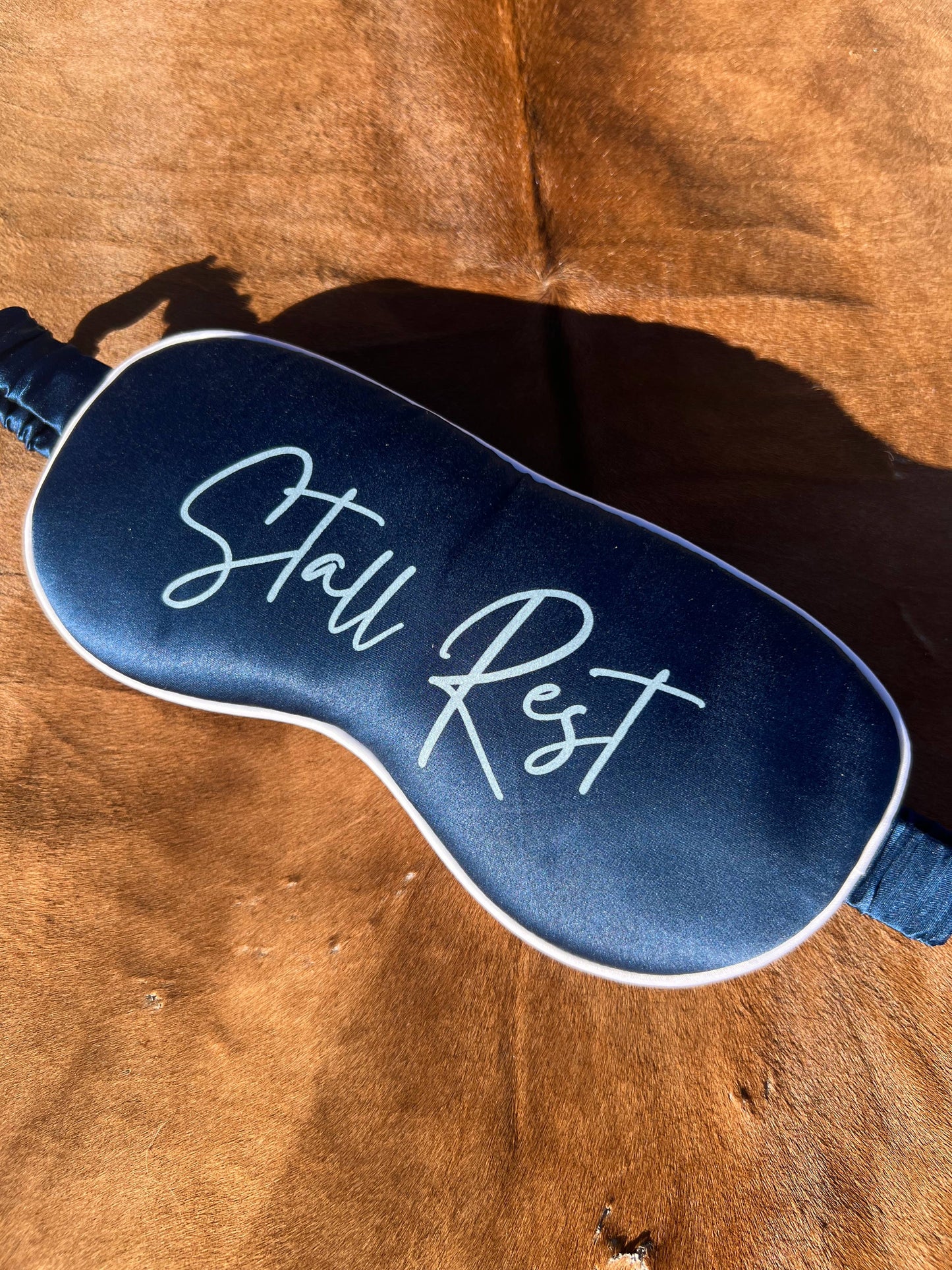 Stall Rest Equestrian 100% Silk Eye Mask - Sleep Mask